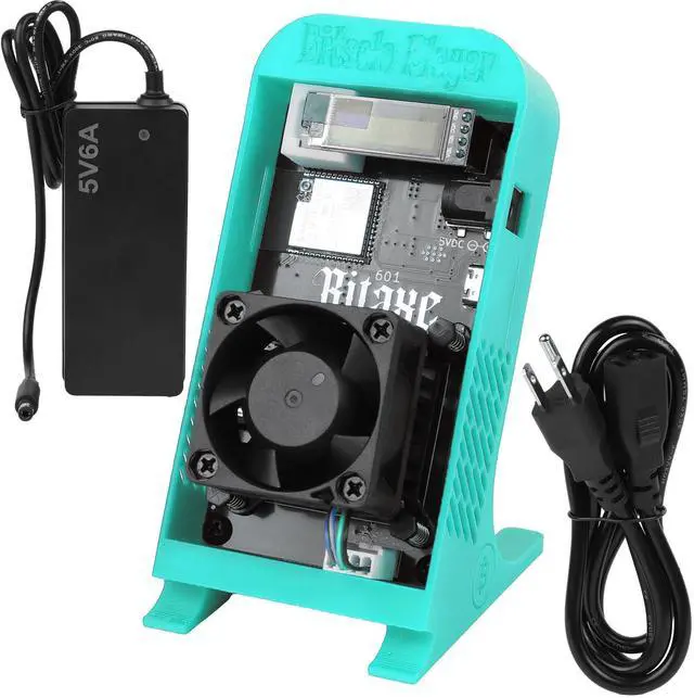 Alt view image 2 of 5 - Bitaxe Gamma 601 Bitcoins Miner BM1370 Asic Chip 1.2TH/s Solo Miner 2.4G WiFi/Hotspot Crypto Miner Home Use BTC Miner Low Noice Include PSU, Blue