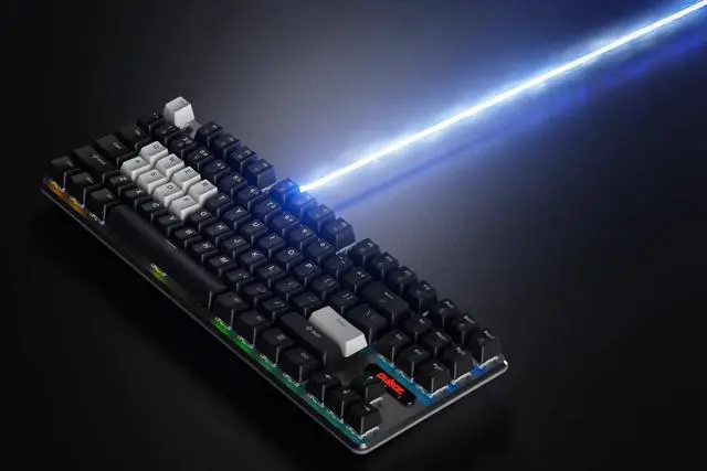 Alt view image 2 of 2 - Pulsar PCMK 2 HE TKL Hall Effect Magnetic Gaming Keyboard, Rapid Trigger, Adjustable Actuation Magnetic Switch, 8k Polling, Ultra-Low Latency, RGB Lighting, Hot-Swap, Double Shot PBT Keycaps (Black)
