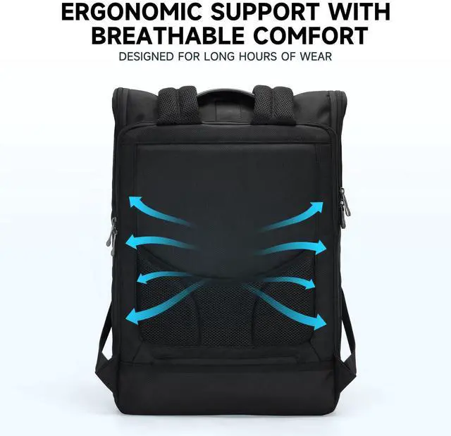 Alt view image 5 of 5 - WeGear Gaming Laptop Backpack for 17 Inch, 360° Shock-Absorbing Protection,1680D Tough Fabric Gaming Backpack, Waterproof & Durable Gamer Bag, Multi-Compartment Computer Backpack for Men