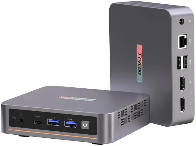 Main image of Trycoo Mini PC Computers 13th Twin Lake N150 (Turbo 3.6GHz), 16GB DDR4 512GB SSD, WI6 Desktop Mini Computer with Type-C, Dual HDMI, RJ45 LAN Ethernet, 4K Triple Display, WiFi5, BT4.2