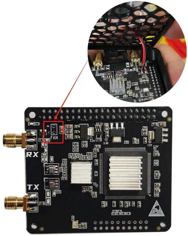 Alt view image 4 of 5 - AURSINC SDR Radioberry for Raspberry Pi 4, Pi 4B, Radio Card (RPi 4 Hat) Analog Devices AD9866 & 10CL016 12-bit Broadband Modem for Ham Radio SDR Transceiver