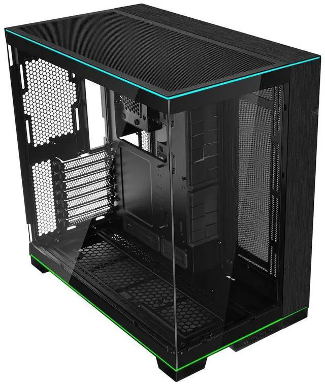 Main image of Lian Li O11D EVO RGB E-ATX gaming dual chamber case - ARGB lighting strips - Up to 420mm radiator - Cable management - Front and side tempered glass panels - Reversible chassis (O11DERGBX.US)