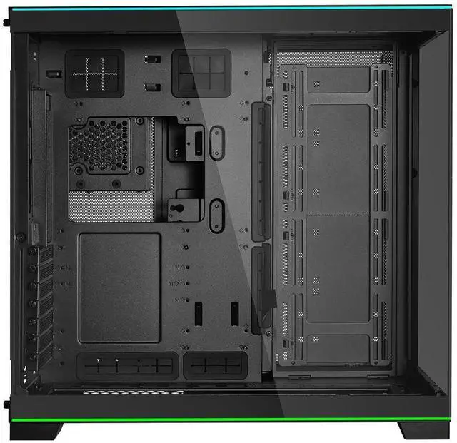 Alt view image 5 of 5 - Lian Li O11D EVO RGB E-ATX gaming dual chamber case - ARGB lighting strips - Up to 420mm radiator - Cable management - Front and side tempered glass panels - Reversible chassis (O11DERGBX.US)