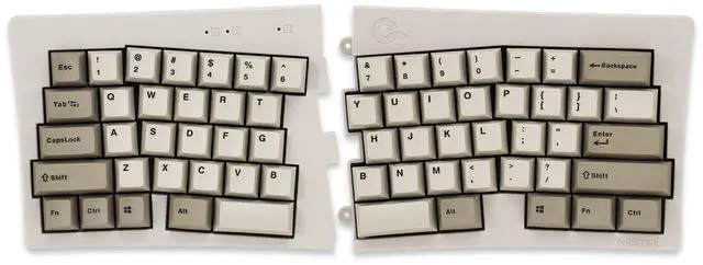 Main image of BAROCCOMiSTEL MD600 Alpha BT Rhino Non-RGB, TKL Ergonomic Mechanical Keyboard, 60% Split-Alice Layout, PBT Double Shot Keycap, Bluetooth5.0, Mac/Windows OS Compatible (Clear)