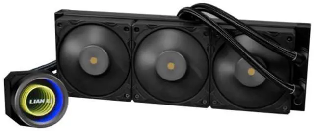 Main image of Lian Li Galahad II Trinity Performance 360 Closed Loop ARGB AIO Liquid Double Wave CPU Cooler - Black