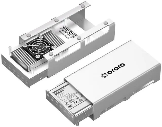 Alt view image 3 of 5 - USB4 40Gbps U.2 SSD Enclosure, Compatible with Thunderbolt 4 to U.2 NVMe SSD Case, Up to 3000Mb/s, Type C to U.2(SFF-8639) PCIe Adapter, External 2.5 U.2 Case for Thunderbolt 4/3/USB3.2/3.1