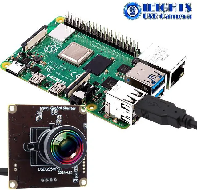 Alt view image 3 of 5 - Global Shutter USB Camera Module for Laptop 60fps High Speed PC Camera Wide Angle 120degree Low Distortion Lens Webcam Board Mini UVC USB2.0 Lightburn Camera for Laser Engraver 5mp 50fps USB Camera