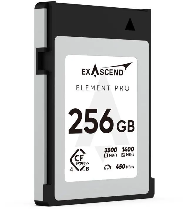 Main image of Exascend Element Pro CFexpress 4.0 Type B Card 2 TB / 1 TB / 512 GB, Max. Read 3500 MB/s, Ideal for Express Transfer of Large Photo and Video Files (512, GB)