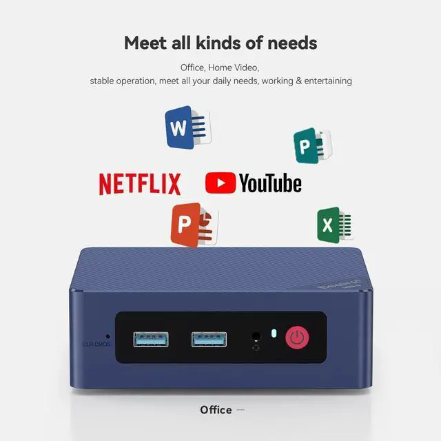 Alt view image 5 of 5 - Beelink MINIS13 Mini PC with N150 Processor, 16G DDR4 1TB SSD Mini Desktop PC, BT4.0, WiFi6, BT5.2, Dual HDMI, Business Mini Computer