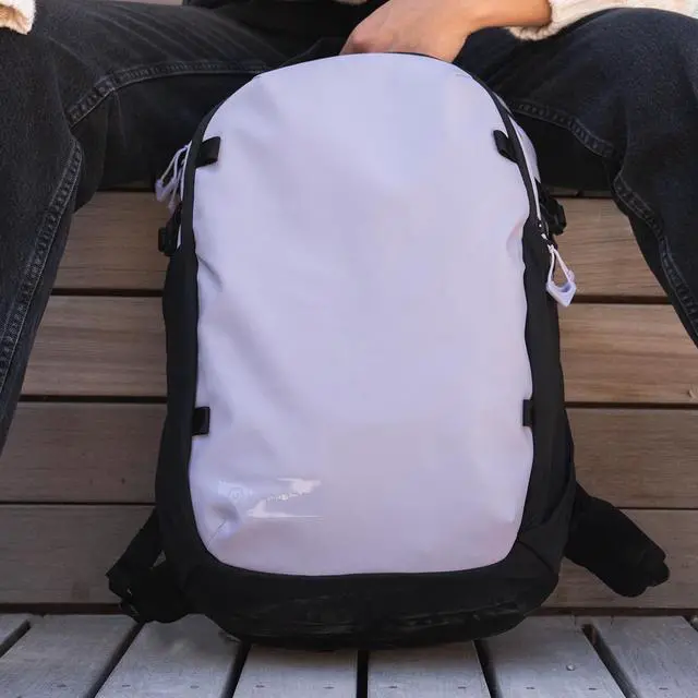 Alt view image 5 of 5 - WANDRD NIMBUS 18L: Lightweight Travel Backpack for Men and Women, Weather Resistant Everyday Bag with Padded Shoulder Straps, Laptop Bag and Traveling Bag for Office (Uyuni Purple)