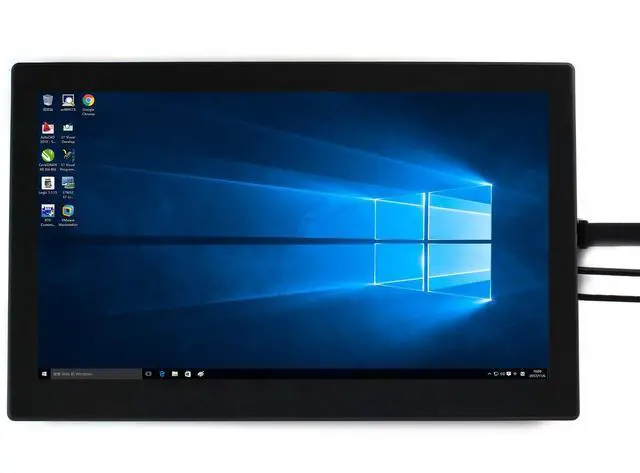 Alt view image 2 of 5 - waveshare 13.3inch Capacitive Touch Screen LCD V1, with Case and Toughened Glass Cover, 1920×1080, HDMI, IPS,