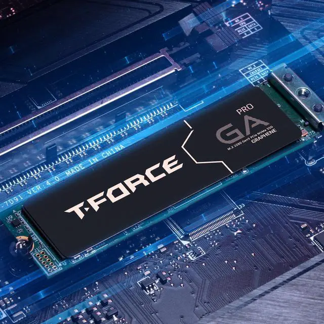 Alt view image 3 of 5 - TEAMGROUP T-Force GA PRO 2TB SSD Graphene Heatsink DRAM SLC Cache 3D TLC NAND NVMe InnoGrit PCIe Gen5x4 M.2 Read/Write 10,000/8,500 MB/s TM8FFJ002T0C129