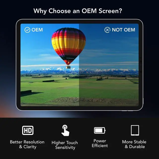 Alt view image 2 of 5 - LW Mail-in Repair Service with Original OEM Pull Screen Replacement for iPad 10th Gen 2022 10.9'' Screen LCD Display Touch Digitizer Full Assembly A2696 A2757 A2777 (no Screen Tools)