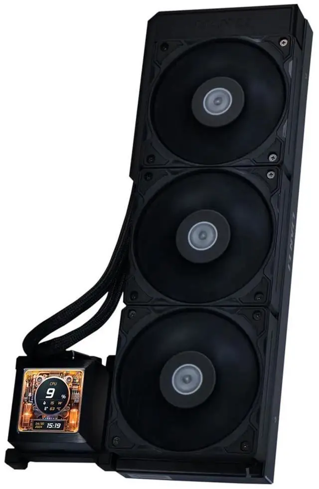 Main image of Lian-Li HydroShift LCD 360S Performance 360mm All-In-One CPU Liquid Cooler - Black