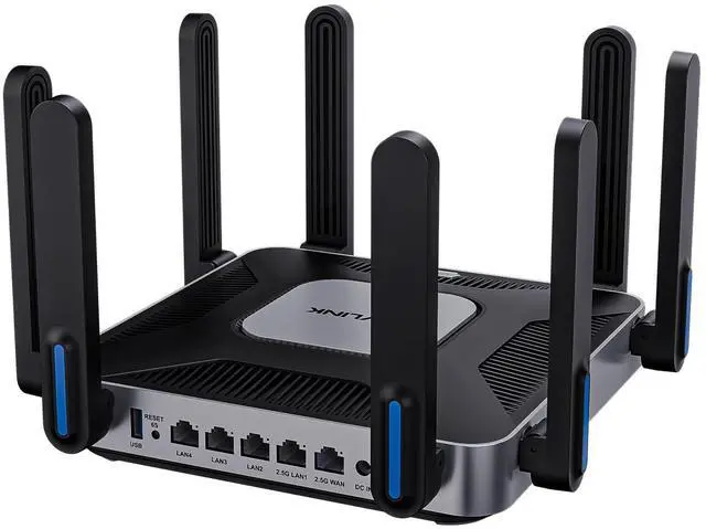 Main image of WAVLINK AX6000 Dual-Band WiFi 6 Router - 2.5G Multi-Gig Ports, 6000Mbps Wireless Speeds, Quad-core CPU, WPA3 & VPN Security for Home/Office