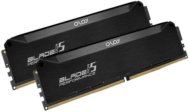 Alt view image 2 of 4 - OLOy DDR5 RAM 64GB (2x32GB) Black Hairline Blade 6000 MHz CL32 1.35V Gaming UDIMM (MD5U3260320BRLDA)