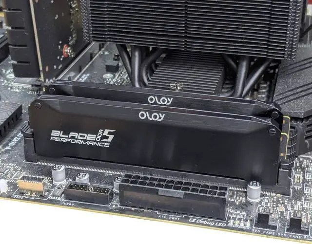 Alt view image 4 of 4 - OLOy DDR5 RAM 64GB (2x32GB) Black Hairline Blade 6000 MHz CL32 1.35V Gaming UDIMM (MD5U3260320BRLDA)