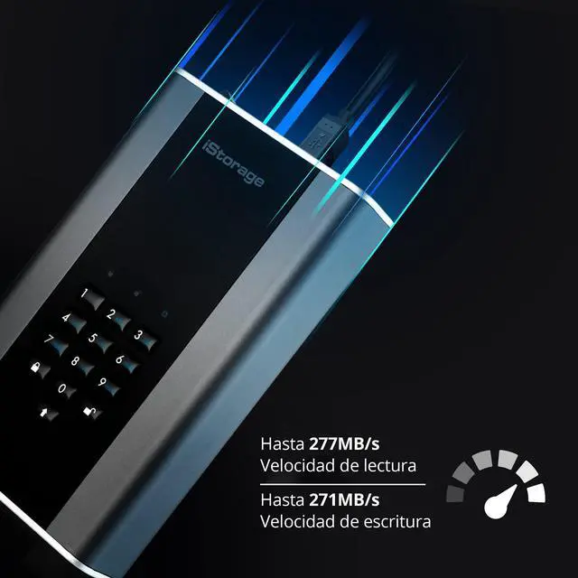 Alt view image 4 of 5 - iStorage diskAshur DT2 256-bit 2TB | FIPS Level 3 Certified | Secure encrypted Desktop Hard Drive | Password Protected