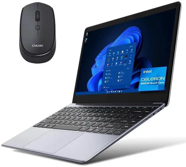 Main image of CHUWI HeroBook Pro 14.1'' Laptop with Wireless Mouse, 256GB SSD 8GB RAM, Windows 11 Laptops, 2TB SSD Expand, Intel Celeron N4020(up to 2.8GHz), 2K FHD IPS Display
