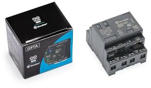 Alt view image 3 of 5 - Arduino Opta WiFi [AFX00002]  Industrial IoT Controller with Wi-Fi Connectivity, Digital I/O, Analog Inputs, and Modbus Support for Automation and Control Systems