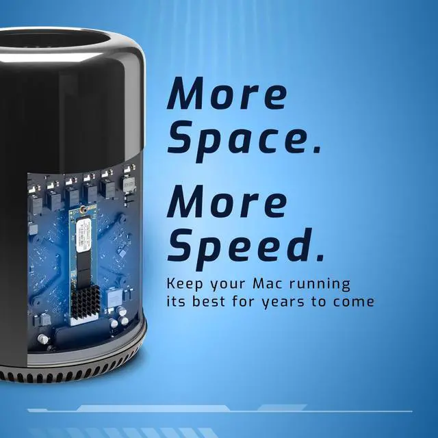 Alt view image 2 of 5 - OWC 2.0TB Aura Pro X2 (GEN 4) SSD Upgrade Compatible with Mac Pro (Late 2013), High Performance NVMe Flash Upgrade, Including Tools & heatsink