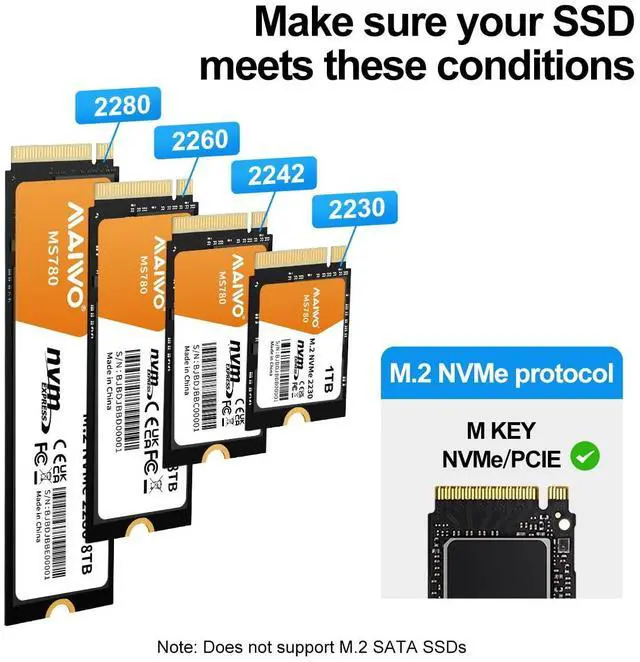 Alt view image 5 of 5 - MAIWO 4 Bay M.2 NVMe SSD Dock with Cooling Fan, USB4.0 NVMe Cloner Duplicator, Supports 1-to-3 Offline Clone & Software RAID,40Gbps High Speed, Backward Compatible Thunderbolt 4/3