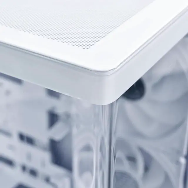 Alt view image 3 of 5 - LIAN LI Mid-Tower ATX PC Case, 3 x 140mm ARGB Fans, Chassis with Front & Side Tempered Glass Panels, Liquid Cooling Ready, Gaming Computer Case, (CG237 RGB - ATX -White)