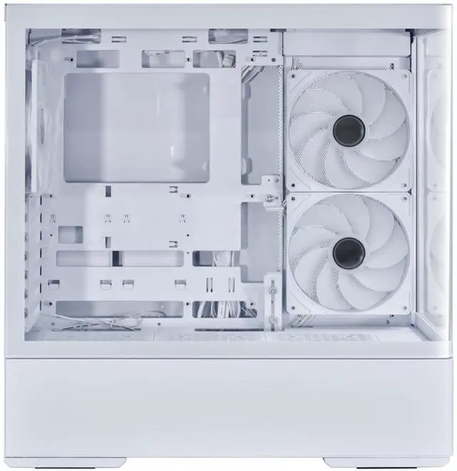 Alt view image 4 of 5 - LIAN LI Mid-Tower ATX PC Case, 3 x 140mm ARGB Fans, Chassis with Front & Side Tempered Glass Panels, Liquid Cooling Ready, Gaming Computer Case, (CG237 RGB - ATX -White)