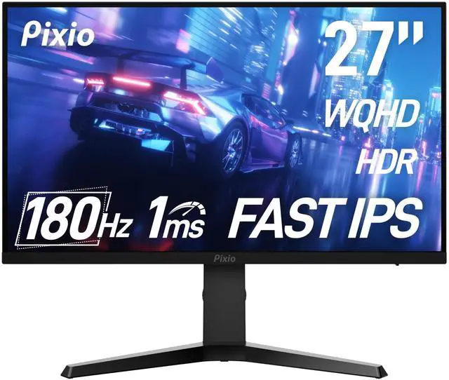 Main image of Pixio PX277 Prime Neo 27 inch 180Hz Refresh Rate QHD 1440p Resolution Fast IPS Panel 1ms GTG Response Time Gaming Monitor with Adaptive Sync and Fully Adjustable Stand