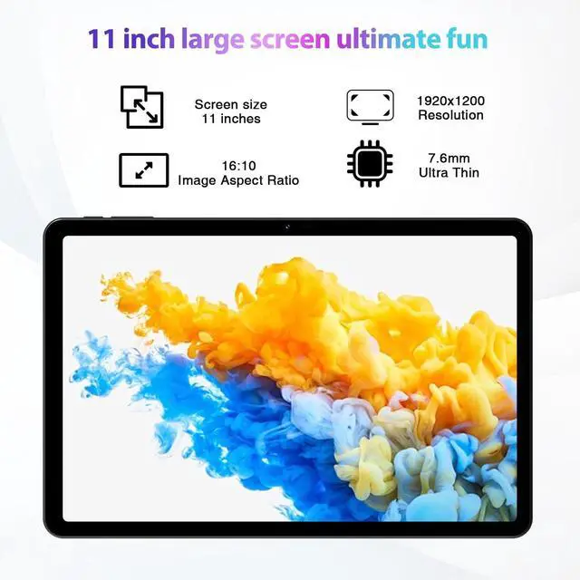 Alt view image 2 of 5 - DOOGEE T30S Android Tablet,11 Inch 2.4K Android 14 with 16GB+256GB 1TB Expand,2024 Octa-Core Gaming Tablet with 8580mAh Large Battery,13MP+8MP, BT5.0,5G WiFi,Widevine L1,GPS,OTG,Black