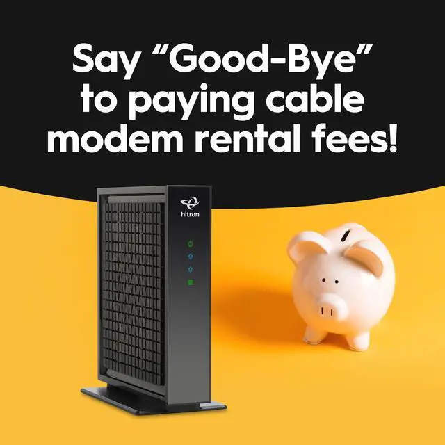 Alt view image 3 of 5 - Hitron CODA56 Multi-Gigabit DOCSIS 3.1 Modem | 2.5 Gbps Max Internet Speeds | Certified with Xfinity, Charter Spectrum, Cox | 10x Faster Than DOCSIS 3.0 | 2.5 Gbps Ethernet Cable Modem ONLY