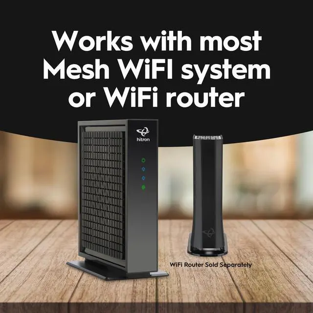 Alt view image 5 of 5 - Hitron CODA56 Multi-Gigabit DOCSIS 3.1 Modem | 2.5 Gbps Max Internet Speeds | Certified with Xfinity, Charter Spectrum, Cox | 10x Faster Than DOCSIS 3.0 | 2.5 Gbps Ethernet Cable Modem ONLY