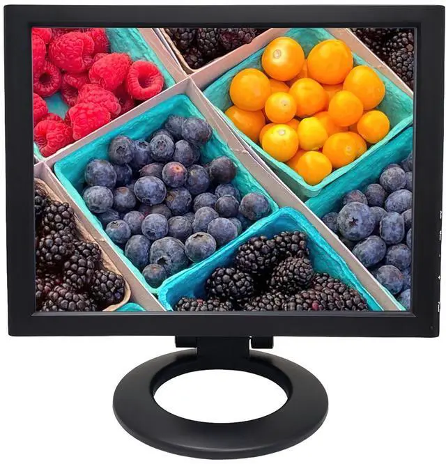 Main image of ViewEra V158TP TFT LCD 15" Touchscreen Monitor, Black; 1024x768 Resolution; 700:1 Contrast Ratio; 5-Wire Resistive Type; Adjustable Stand; VGA, SVGA, and XGA Support; Built-in Speakers; Front Control