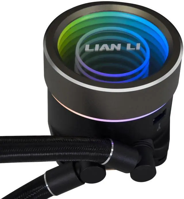 Alt view image 5 of 5 - Lian Li Galahad II Trinity 360mm All-in-One ARGB CPU Liquid Cooler - Black