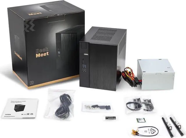 Main image of ASRock DeskMeet B660 Mini PC Barebone Kit  Intel B660, Supports 14th/13th/12th Gen Intel Core CPUs, DDR4 128GB, PCIe 4.0, Dual M.2, 500W PSU, USB-C, HDMI/DP/D-Sub (No CPU/RAM/Storage)