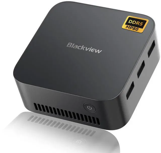 Main image of Blackview Mini PC MP80 Intel Alder Lake N95, Mini Computers 16GB RAM DDR5 512GB SSD, Office Micro PC, Support 4K Triple HDMI Display, RJ45 LAN*2/W-iFi/BT/Business