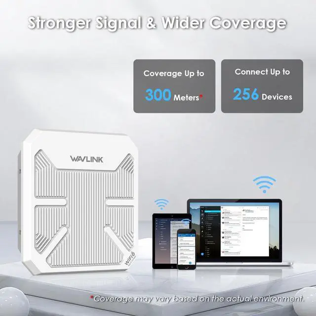 Alt view image 4 of 5 - WAVLINK AX3000/AC600 Outdoor WiFi 6 Repeater