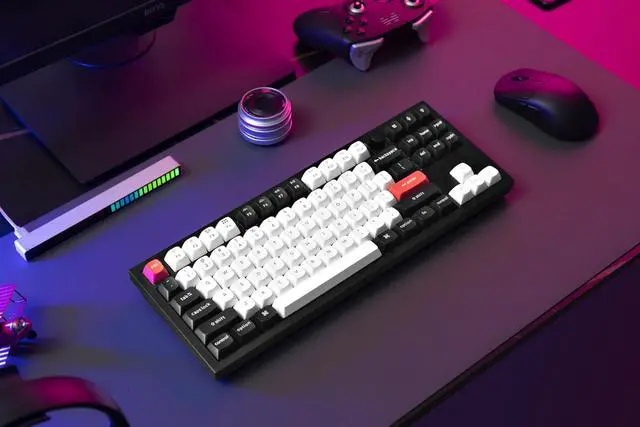 Alt view image 2 of 5 - Keychron Q3 HE QMK Wireless Custom Mechanical Keyboard with Knob, 2.4 GHz/Bluetooth/Wired 80% Layout Hot-Swappable Programmable RGB Backlit Gateron Magnetic Switches for Mac Windows, Carbon Black
