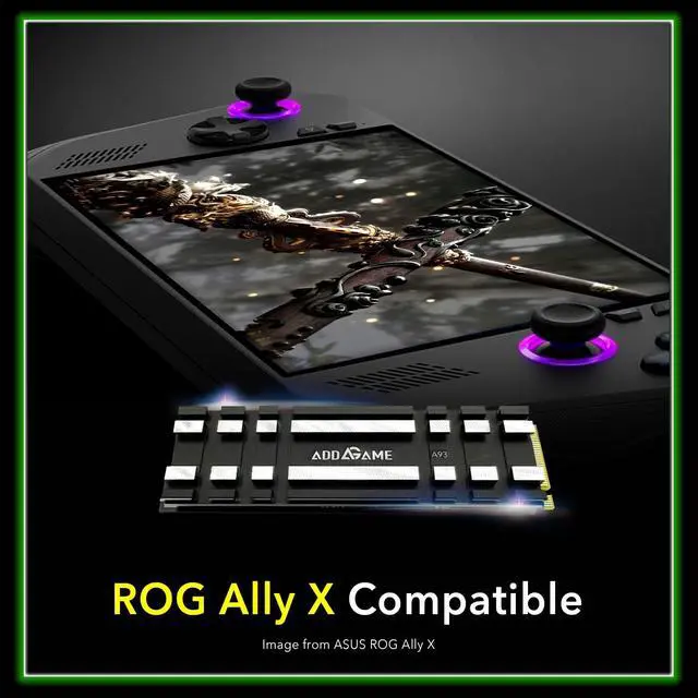 Alt view image 4 of 5 - Addlink A93 4TB Storage Expansion for PS5 Console with Heatsink, Up to 7400mb/s, Gen 4 PCIe NVMe m.2 2280, SLC Cache Internal Hard Drive