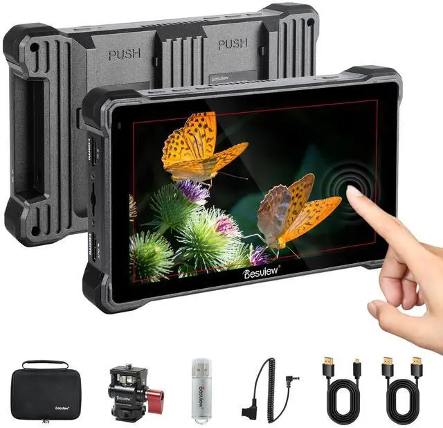 Main image of Desview A7 Camera Field Monitor, 7 inch Touch Screen 2800nit 1920 * 1080 Full HD 4K HDMI with 3D Lut Waveform VectorScope Histogram False Color Peaking Focus for DSLR Camera
