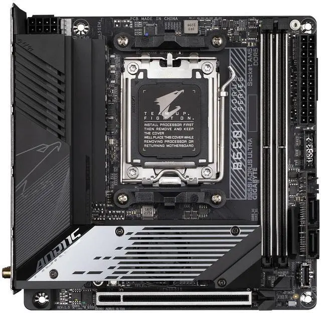 Alt view image 2 of 5 - Aorus B650I Ultra Gaming Desktop Motherboard - AMD B650 Chipset - Socket AM5 - Mini ITX