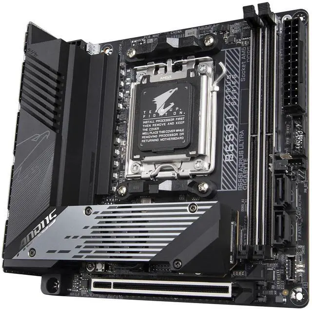 Alt view image 3 of 5 - Aorus B650I Ultra Gaming Desktop Motherboard - AMD B650 Chipset - Socket AM5 - Mini ITX