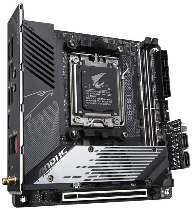 Alt view image 4 of 5 - Aorus B650I Ultra Gaming Desktop Motherboard - AMD B650 Chipset - Socket AM5 - Mini ITX