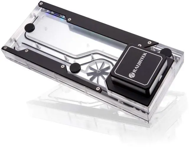 Alt view image 2 of 5 - Raijintek Acheron 240 DDC RBW Distro Plate - Acrylic, D-RGB