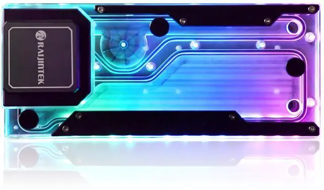 Alt view image 3 of 5 - Raijintek Acheron 240 DDC RBW Distro Plate - Acrylic, D-RGB