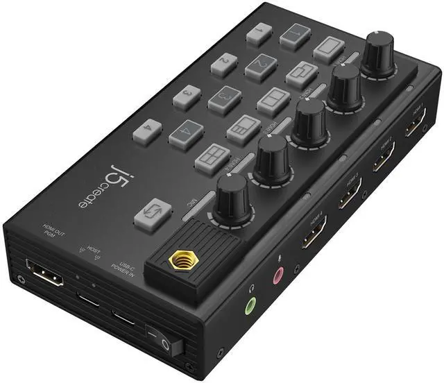 Main image of j5create All-in-One Live Streaming Station - Quad HDMI Capture, Audio Mixer, Video Switcher, Plug & Play, for Streaming, Video Conferencing, Teaching, Broadcasting (JVA08)