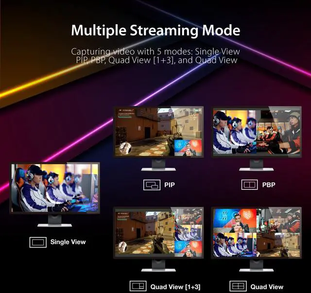 Alt view image 4 of 5 - j5create All-in-One Live Streaming Station - Quad HDMI Capture, Audio Mixer, Video Switcher, Plug & Play, for Streaming, Video Conferencing, Teaching, Broadcasting (JVA08)