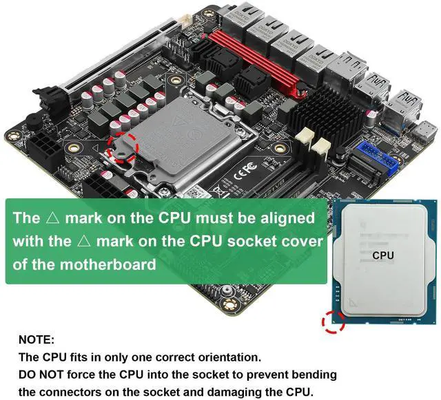 Alt view image 4 of 5 - StoneStorm Q670 6-Bay NAS Mini ITX Motherboard with 4* 2.5GBE (LGA1700, 12th/13th/14th Gen. Desktop Processor), i226-LM vPro, 2* DDR5 MAX 64GB, 6* M.2 NVMe, 6*SATA3.0, 1*Type-C 20Gbps, Dual 4K Display