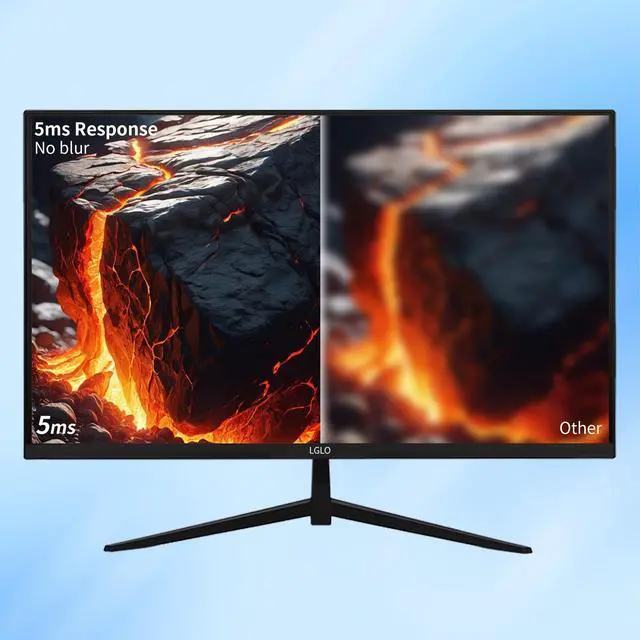 Alt view image 3 of 5 - LGLO 27 Inch 4K UHD (3840x2160) Monitor, Dual Mode 4K@60Hz/2K@144Hz, IPS Panel, Borderless Design, HDR400, 99% sRGB, Work & Gaming Monitor for Designers, Office, and PC Gaming with HDMI Display Port