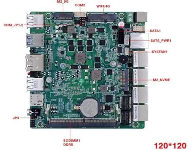 Alt view image 4 of 5 - PcZinophyte N150 Firewall Router Upgraded Version Fanless Mini PC 4xi226-V 2.6G Solid Computer